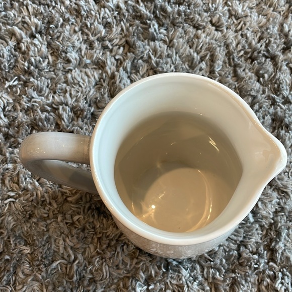 White & Gray Ceramic Pitcher - Picture 3 of 4